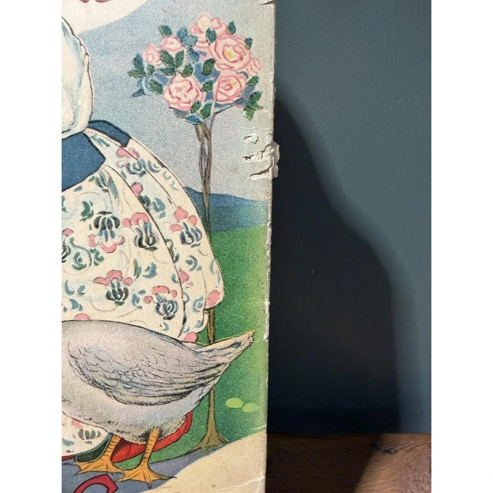 Mother Goose Book of Rhymes 1917 No.44 Margaret Evans Price Large Shape Book